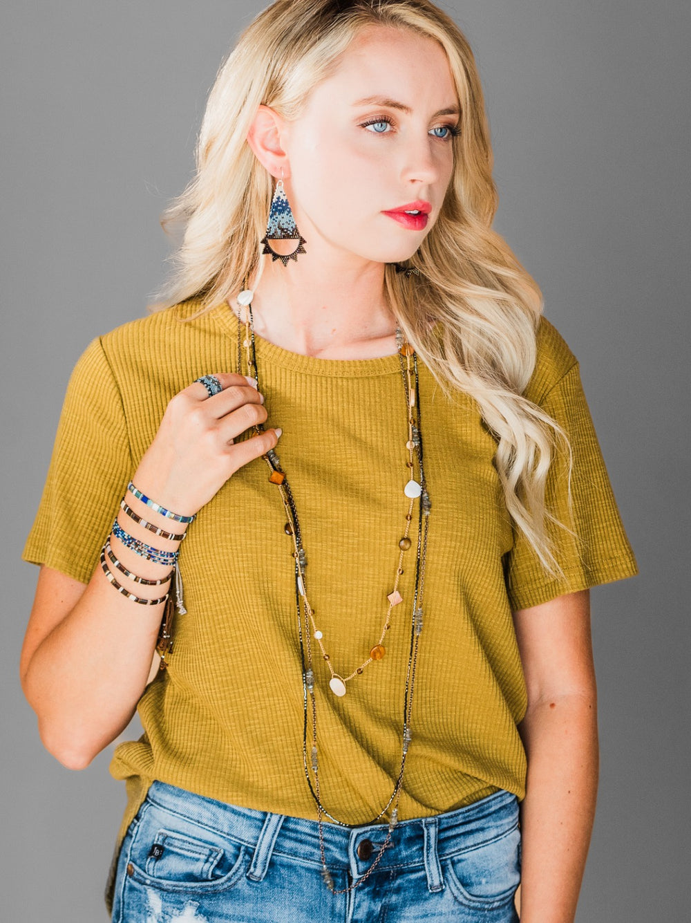Brick Stitch Triangle Earrings