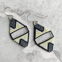 Brick Stitch Mini Diamond Earrings