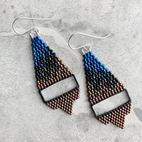 Brick Stitch Small Triangle Earrings