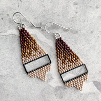 Brick Stitch Small Triangle Earrings