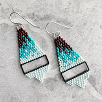 Brick Stitch Small Triangle Earrings