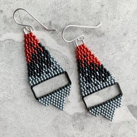 Brick Stitch Small Triangle Earrings