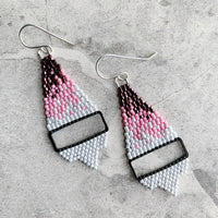 Brick Stitch Small Triangle Earrings