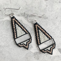Brick Stitch Small Triangle Earrings