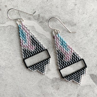 Brick Stitch Small Triangle Earrings