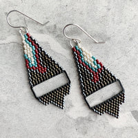 Brick Stitch Small Triangle Earrings