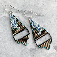 Brick Stitch Small Triangle Earrings