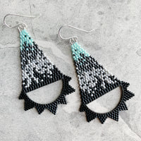 Brick Stitch Triangle Earrings