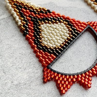 Brick Stitch Triangle Earrings