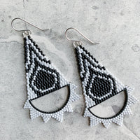 Brick Stitch Triangle Earrings