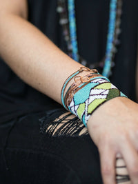 Peyote Stitch Beaded Cuff Bracelets