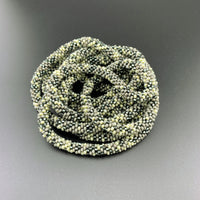 75" Abstract and Solid  Pattern Beaded Crochet Rope Necklaces