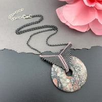 Set: Agate Blissful Earrings & Pendant Necklace