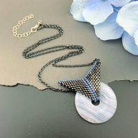 Set: Blue Lace Agate Blissful Earrings & Pendant Necklace