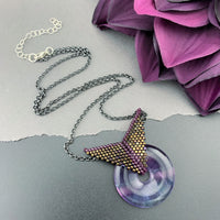 Set: Fluorite Blissful Earrings & Pendant Necklace