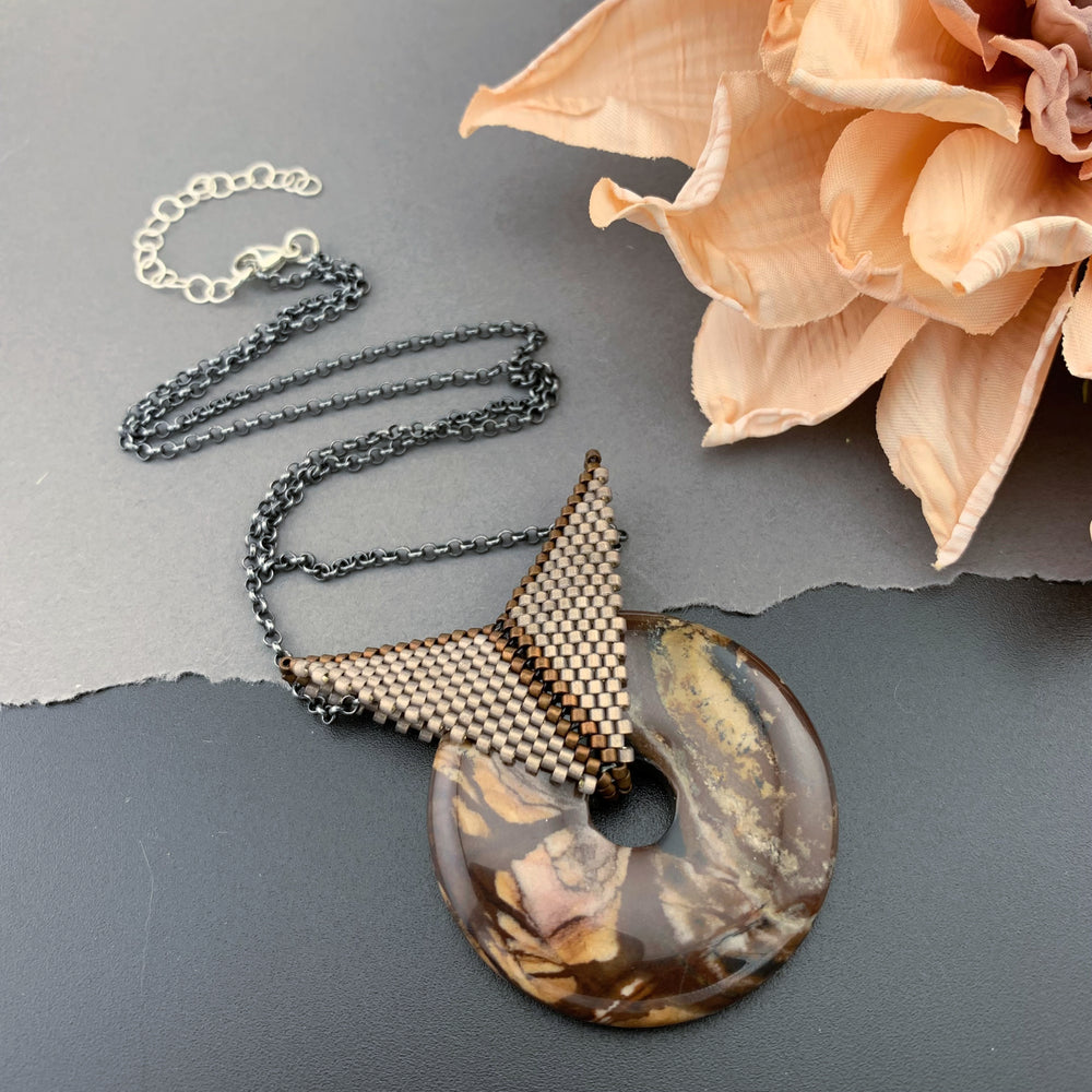 Set: Outback Jasper Blissful Earrings & Pendant Necklace