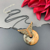 Set: Picasso Jasper Blissful Earrings & Pendant Necklace