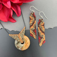Set: Picasso Jasper Blissful Earrings & Pendant Necklace