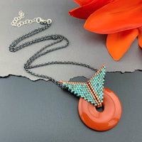 Set: Red Jasper Blissful Earrings & Pendant Necklace