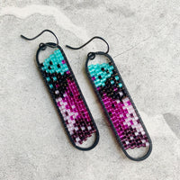 Peyote Stitch Oval Earrings