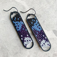 Peyote Stitch Oval Earrings