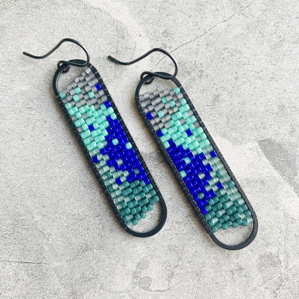 Peyote Stitch Oval Earrings