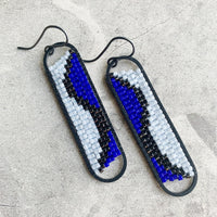 Peyote Stitch Oval Earrings