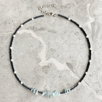 Gemstone Beaded Choker Necklace