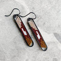 Peyote Stitch Mini Oval Earrings