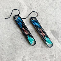 Peyote Stitch Mini Oval Earrings