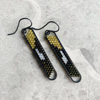 Peyote Stitch Mini Oval Earrings