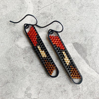 Peyote Stitch Mini Oval Earrings