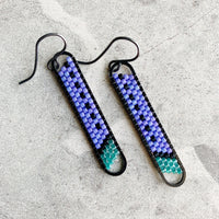 Peyote Stitch Mini Oval Earrings