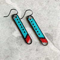 Peyote Stitch Mini Oval Earrings