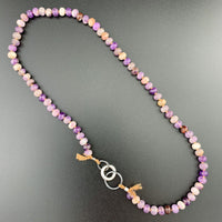 Radiant Necklace - Chevron Amethyst Gemstone Candy Necklace