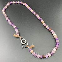 Radiant Necklace - Chevron Amethyst Gemstone Candy Necklace