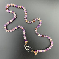 Radiant Necklace - Chevron Amethyst Gemstone Candy Necklace