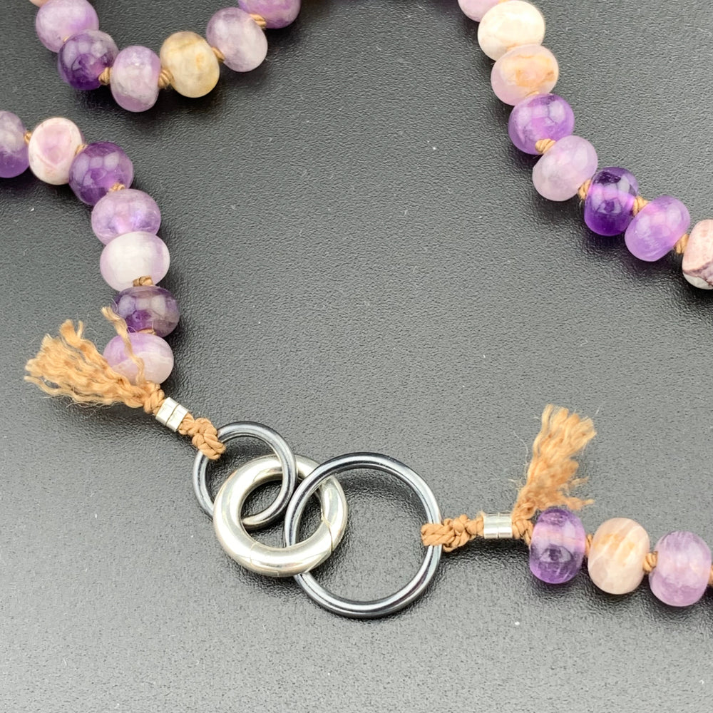 Radiant Necklace - Chevron Amethyst Gemstone Candy Necklace