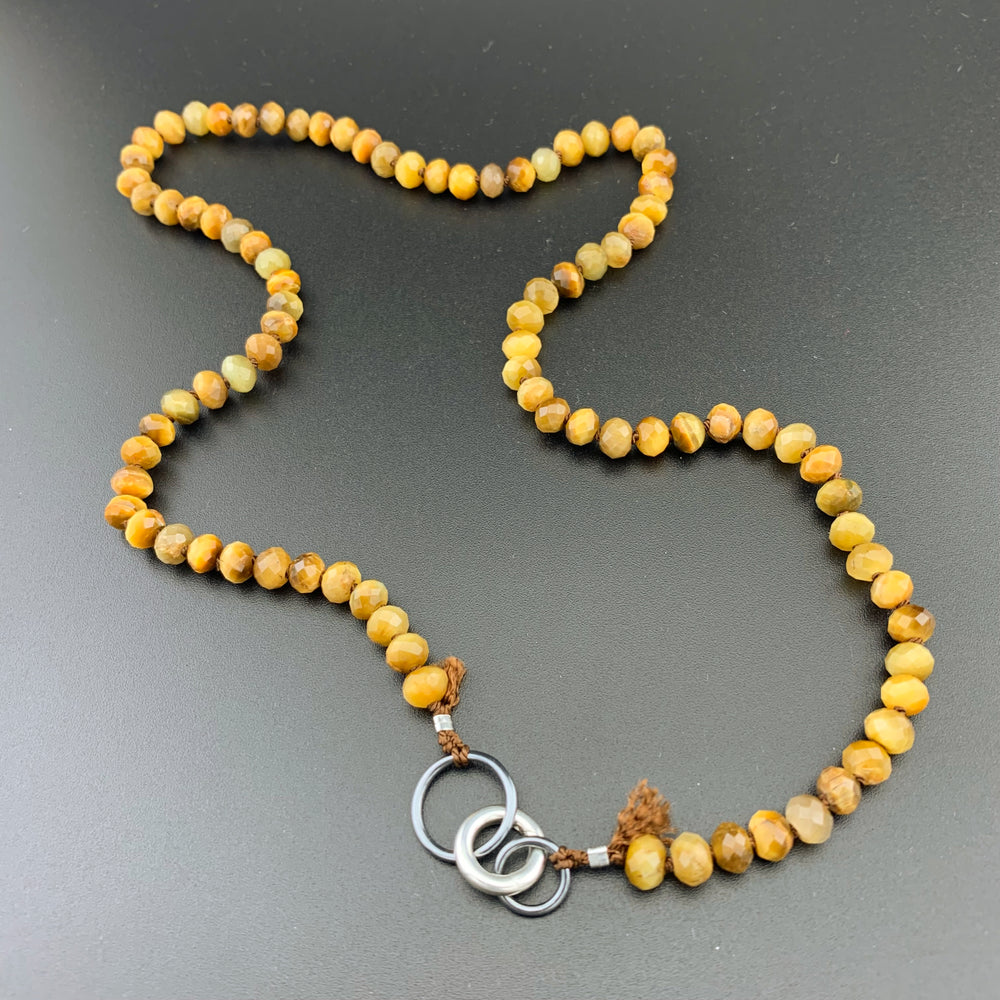 Radiant Necklace - Golden Tiger's Eye Gemstone Candy Necklace