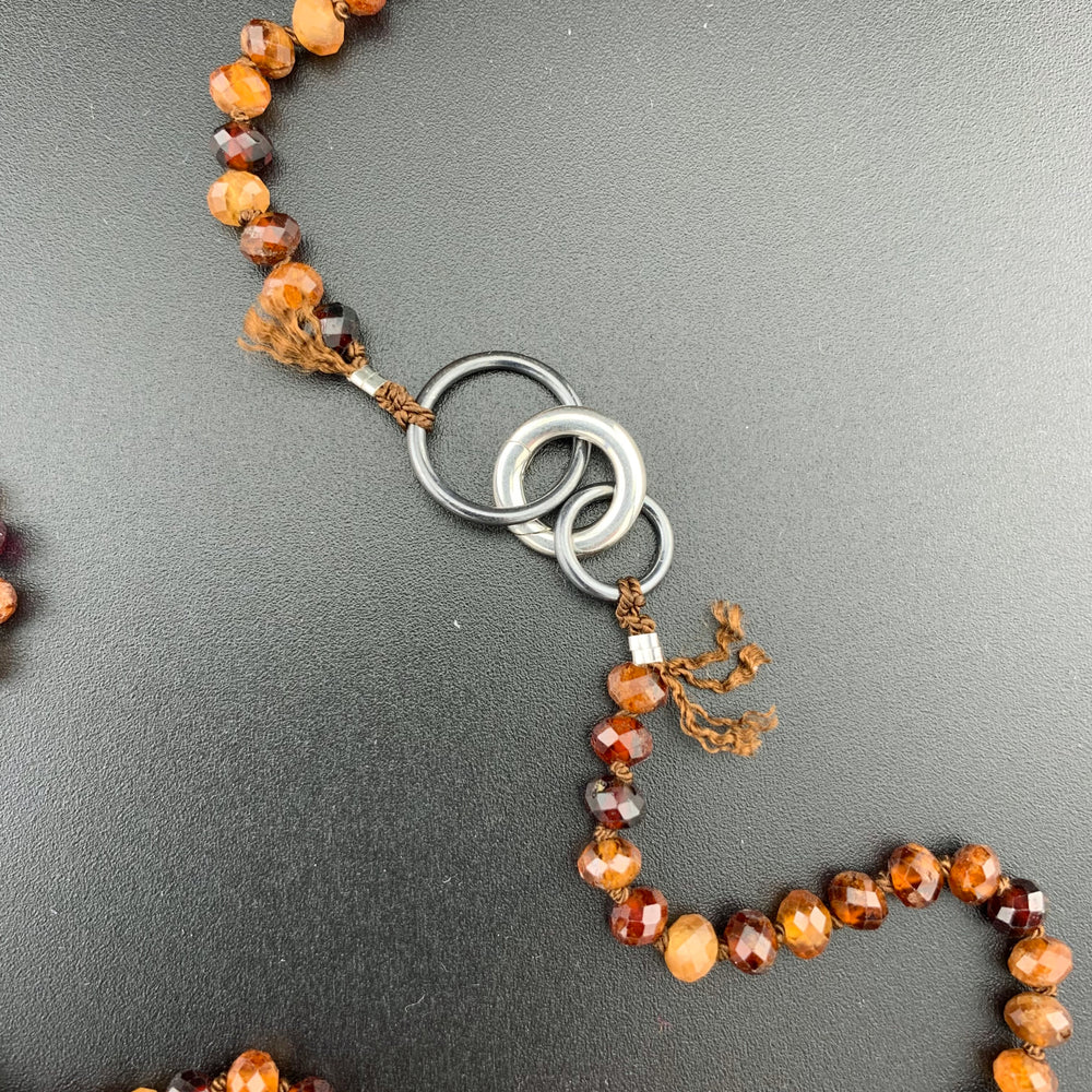 Radiant Necklace - Hessonite Garnet Gemstone Candy Necklace