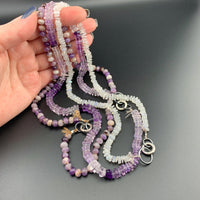 Radiant Necklace - Chevron Amethyst Gemstone Candy Necklace