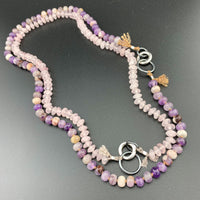 Radiant Necklace - Chevron Amethyst Gemstone Candy Necklace