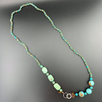 One Of A Kind Silk Knotted Turquoise Gemstone Candy Necklace