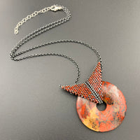 Set: Brecciated Jasper Blissful Earrings & Pendant Necklace