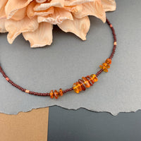 Gemstone Beaded Choker Necklace