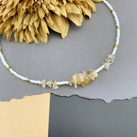 Gemstone Beaded Choker Necklace