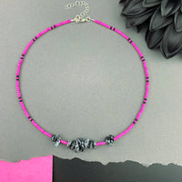 Gemstone Beaded Choker Necklace