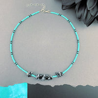 Gemstone Beaded Choker Necklace