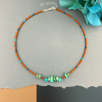 Gemstone Beaded Choker Necklace