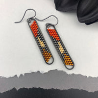 Peyote Stitch Mini Oval Earrings